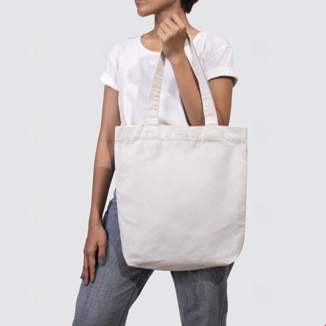 Taban körüklü ham bez çanta