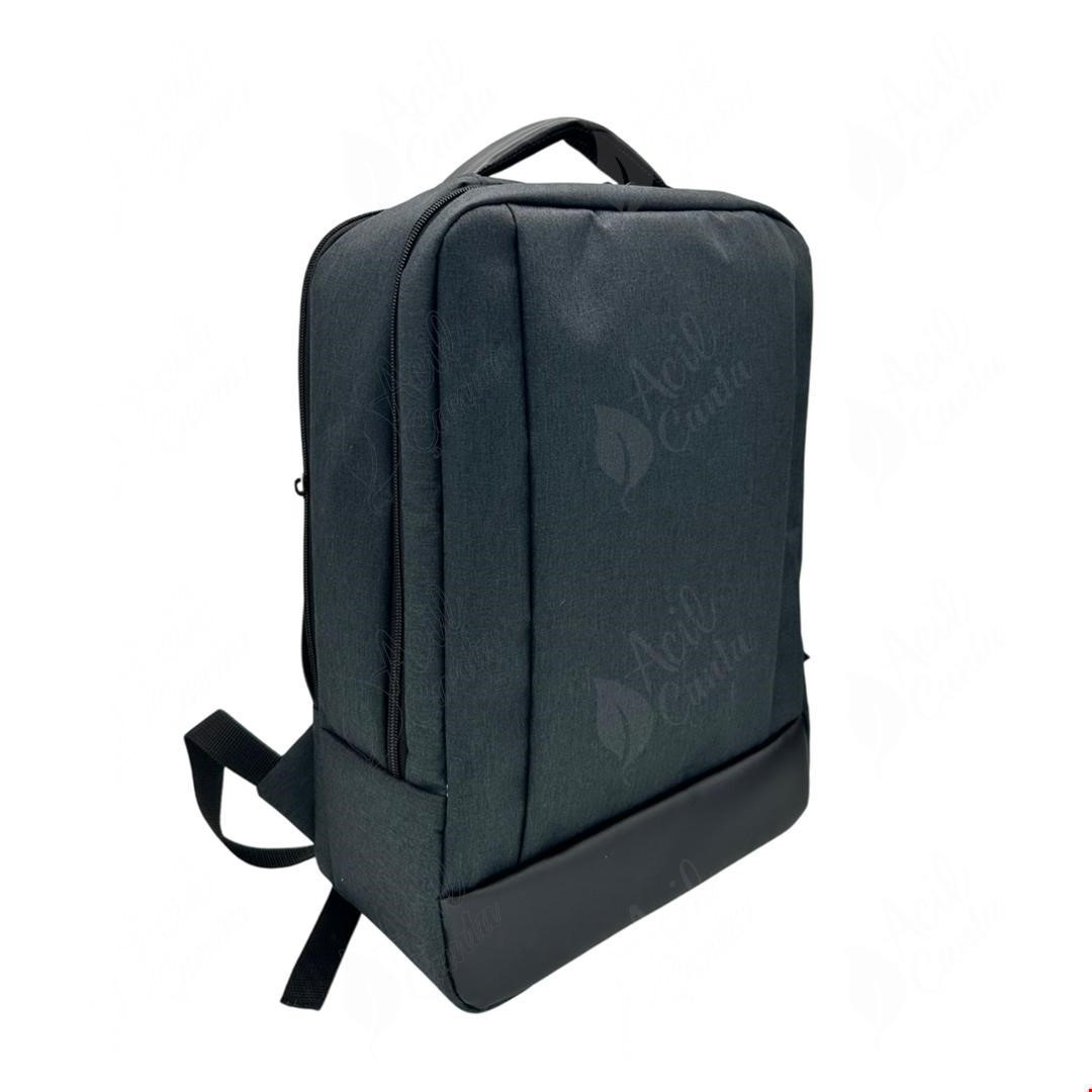 Deri Aksuarlı Sırt Çantası